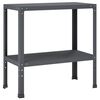 vidaXL Pflanztisch 80 x 40 x 80 cm Pulverbeschichteter Stahl Anthrazit