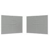 vidaXL Party Zelt Seitenteil 2 pcs Hellgrau 400 x 195 cm PE und Stahl