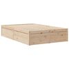 vidaXL Bett mit Matratze 140x190 cm Massivholz Kiefer