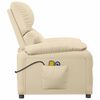 vidaXL Massagesessel Elektrisch Creme Stoff