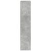 vidaXL B&uuml;cherregal Betongrau 100x33x155,5 cm Holzwerkstoff