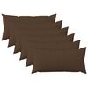 vidaXL Kissenbezug 6 stk. HEERLEN Braun 40 x 80 cm Stoff