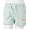 Kindershorts mit Kordelzug Helles Minzgrün 128