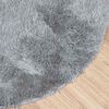 vidaXL Teppich Shaggy Hochflor NAVARRA Hellgrau 240x240 cm Polyester