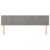vidaXL Kopfteile 2 Stk. Hellgrau 80x5x78/88 cm Samt