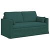 vidaXL Sofa 2 pcs Dunkelgr&uuml;n 158 x 78 x 80 cm Stoff