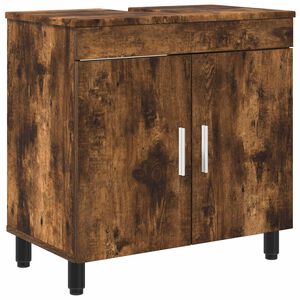 vidaXL Waschtisch Ger&auml;ucherte Eiche 60 x 35 x 60 cm Holzwerkstoff