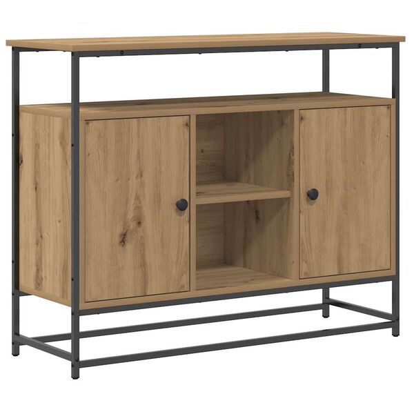 vidaXL Sideboard Artisan-Eiche 100 x 35 x 80 cm Holzwerkstoff