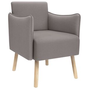 vidaXL Akzentstuhl Taupe Stoff
