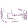 vidaXL 2-Sitzer-Sofa Dunkelgrau 120 cm Samt