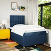vidaXL Boxspringbett mit Matratze Blau 120x190 cm Stoff