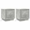 vidaXL Nachttisch 2 stk. Beton Grau 44 x 34,5 x 45 cm Holzwerkstoff