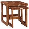 vidaXL Satztische 2 pcs 46 x 46 x 45 cm Massives upgecyceltes Holz
