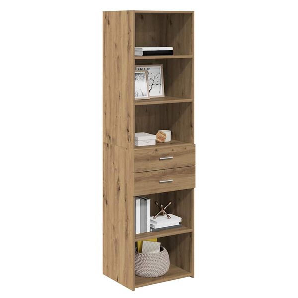 vidaXL Highboard Artisan-Eiche 50 x 42,5 x 185 cm Holzwerkstoff
