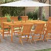 vidaXL Gartentisch 200x100x74 cm Massivholz Akazie