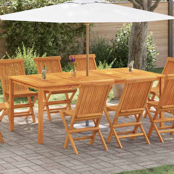 vidaXL Gartentisch 200x100x74 cm Massivholz Akazie