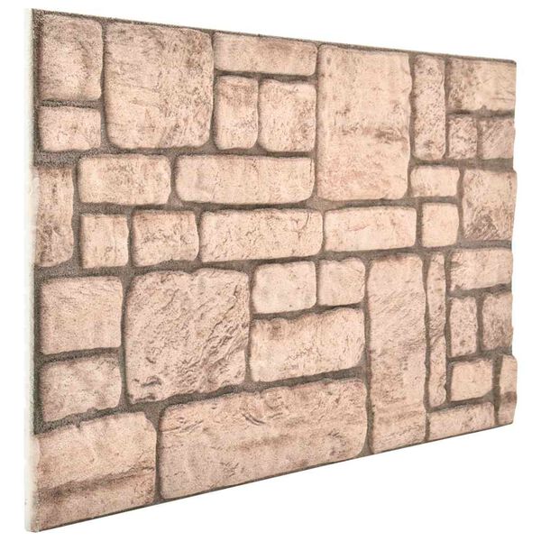 vidaXL 3D-Wandpaneele 10 Stk. Beige Backstein-Optik EPS