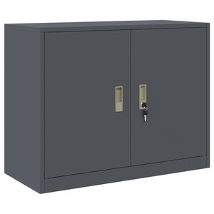 vidaXL Aufbewahrungsschrank Anthrazit 90 x 40 x 70 cm Stahl