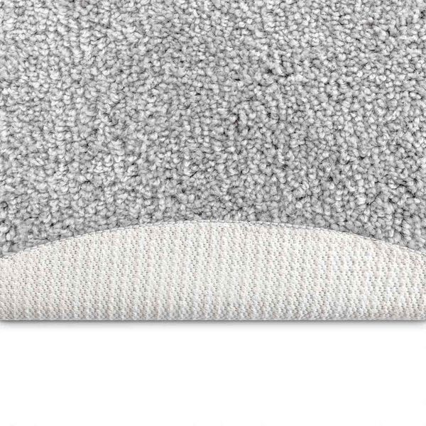 vidaXL Anti-Rutsch Shaggy Teppich Grau 90 x 90 cm PP