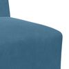 vidaXL Modulares Armfreies Sofa 2 pcs Blau 55 x 74 x 82 cm Samt