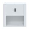 vidaXL Wandschrank Hochglanz-Wei&szlig; 80x33x80 cm Holzwerkstoff