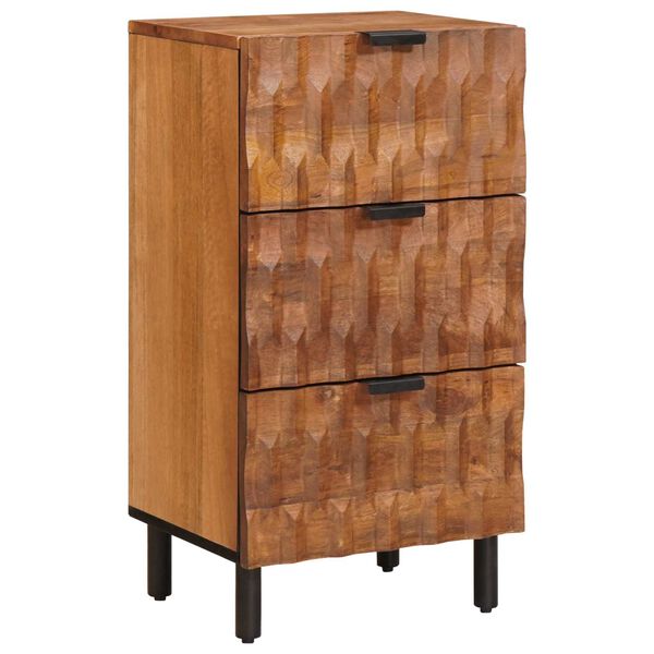 vidaXL Sideboard Akazienbraune Oberfl&auml;che 40 x 33,5 x 75 cm
