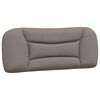 vidaXL Bett mit Matratze "Hvar" Taupe 100x200 cm Stoff