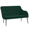 vidaXL Sitzbank Dunkelgr&uuml;n 110x76x80 cm Samt