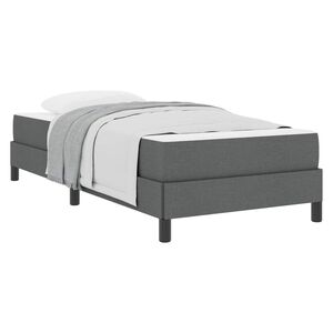 vidaXL Boxspringbett Dunkelgrau 80 x 200 cm Stoff