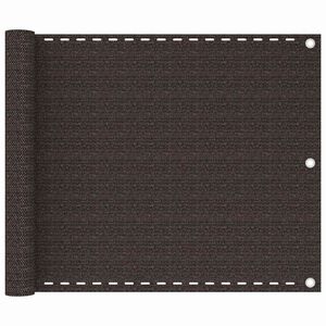 vidaXL Balkon-Sichtschutz Braun 75x300 cm HDPE