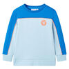 Kinder-Sweatshirt Knallblau und Hellblau 128