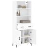 vidaXL Highboard Wei&szlig; 69,5x34x180 cm Holzwerkstoff