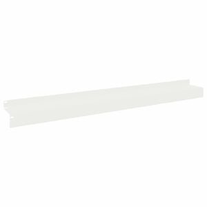 vidaXL Raseneinfassung 10 stk. 100 x 10 x 8 cm Stahl Wei&szlig;
