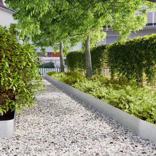 vidaXL Rasenkanten 30 Stk. 20x103 cm Verzinkter Stahl