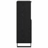 vidaXL Hochboard Schwarz 60 x 36 x 110 cm Holzwerkstoff