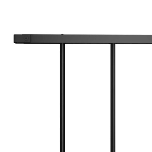 vidaXL Zaunelement Pulverbeschichteter Stahl 1,7x1 m Schwarz