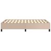 vidaXL Bettgestell ohne Matratze Cappuccino-Braun 120x190cm Kunstleder