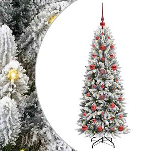 vidaXL K&uuml;nstlicher Weihnachtsbaum mit 150 LEDs mit St&auml;nder Wei&szlig; 120 cm
