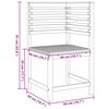 vidaXL Gartenstuhl Braun 50 x 50 x 91cm Massivholz Akazie