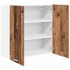 vidaXL H&auml;ngeschrank mit Speicher Altholz 80 x 31 x 80 cm Holzwerkstoff