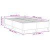 vidaXL Plattformbettgestell Grau-Gr&uuml;n 120 x 190 cm Stoff