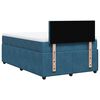 vidaXL Boxspringbett mit Matratze Blau 120x190 cm Samt