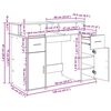 vidaXL Schreibtisch Schwarze Eiche 120 x 55 x 91 cm Holzwerkstoff