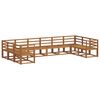 vidaXL Outdoor-Sofagarnitur 10 pcs Natur Massivholz Akazie