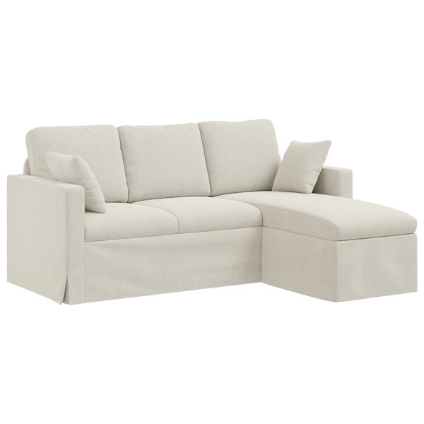 vidaXL Sofa Creme Gesamtabmessungen: 178 x 134 x 80 cm (B x T x H)