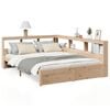 vidaXL Massivholzbett mit Regal ohne Matratze 140x200 cm Kiefernholz