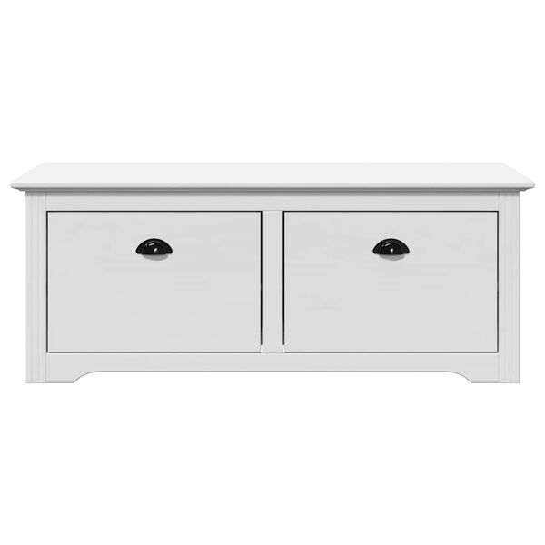 vidaXL Flurbank BODO Wei&szlig; 114x40x45 cm