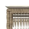 vidaXL Sonnenliege mit Auflage Beige Poly Rattan