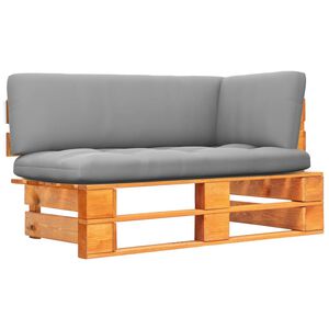 vidaXL Garten-Ecksofa aus Paletten Honigbraun Kiefernholz Impr&auml;gniert