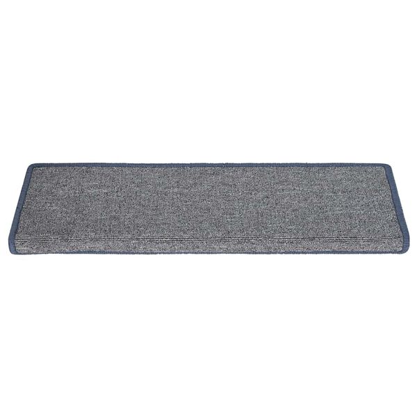 vidaXL Stufenmatten 30 Stk. 65 x 21 x 4 cm Hellgrau und Blau Rechteckiger Rand